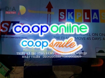 Chữ nổi mica có đèn